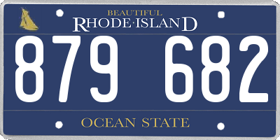 RI license plate 879682