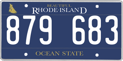 RI license plate 879683
