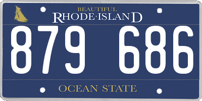 RI license plate 879686