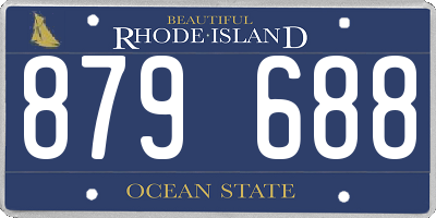 RI license plate 879688
