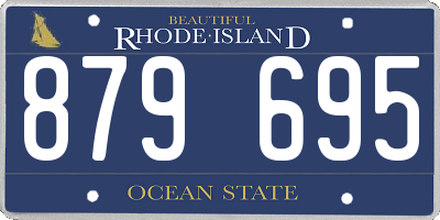 RI license plate 879695