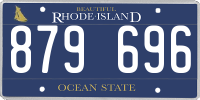 RI license plate 879696