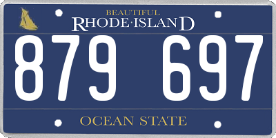 RI license plate 879697
