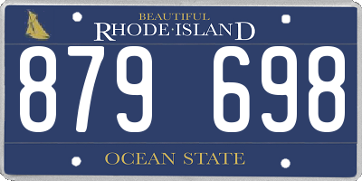 RI license plate 879698