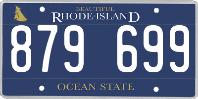 RI license plate 879699