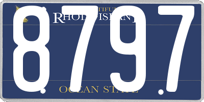 RI license plate 8797