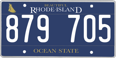 RI license plate 879705
