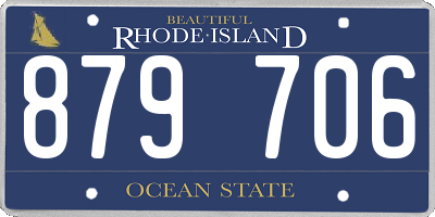 RI license plate 879706