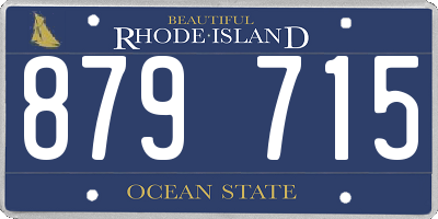 RI license plate 879715