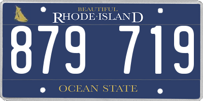 RI license plate 879719