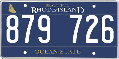 RI license plate 879726