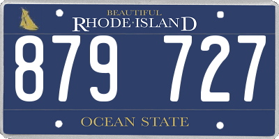 RI license plate 879727