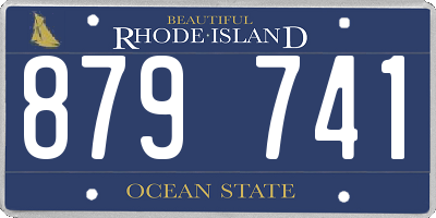 RI license plate 879741