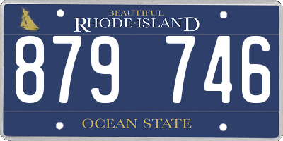 RI license plate 879746
