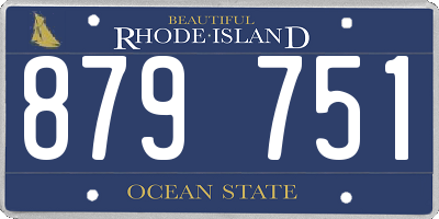 RI license plate 879751