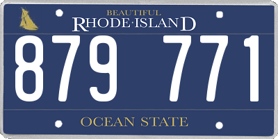 RI license plate 879771