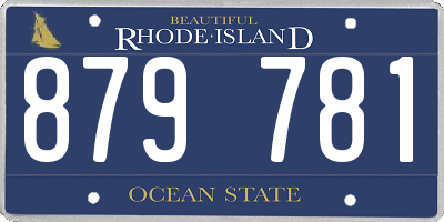 RI license plate 879781
