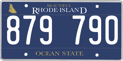 RI license plate 879790