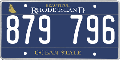 RI license plate 879796