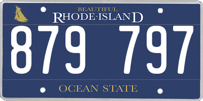 RI license plate 879797