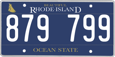 RI license plate 879799