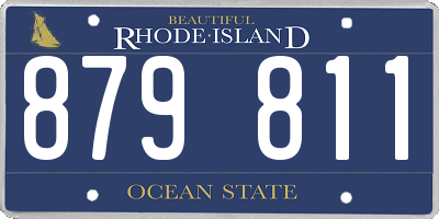 RI license plate 879811