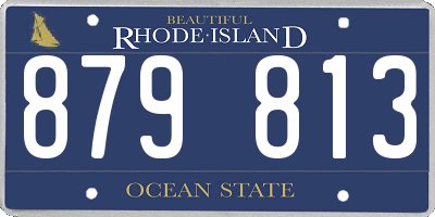 RI license plate 879813