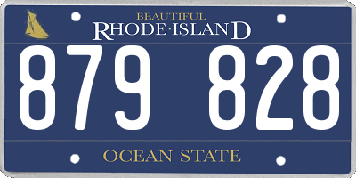 RI license plate 879828