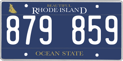 RI license plate 879859