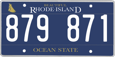 RI license plate 879871