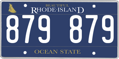 RI license plate 879879