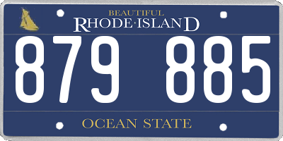 RI license plate 879885