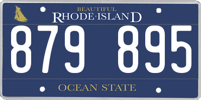 RI license plate 879895