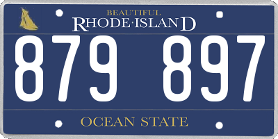 RI license plate 879897
