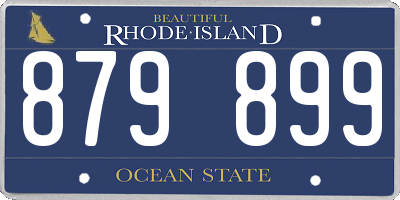 RI license plate 879899