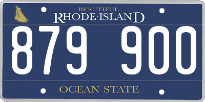 RI license plate 879900