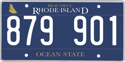 RI license plate 879901