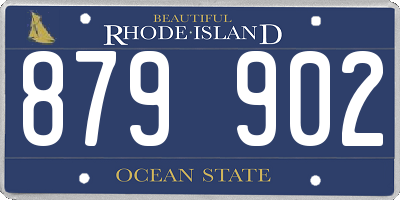RI license plate 879902