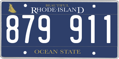 RI license plate 879911