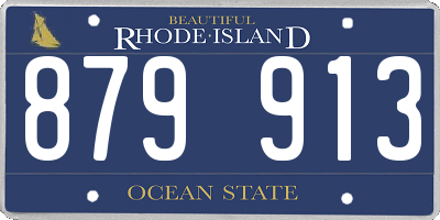 RI license plate 879913