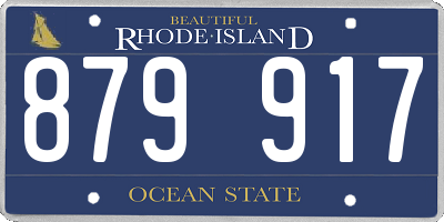 RI license plate 879917