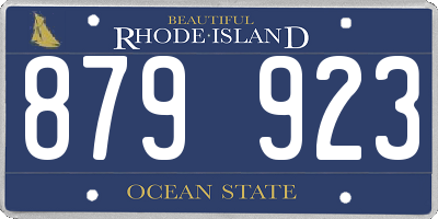 RI license plate 879923