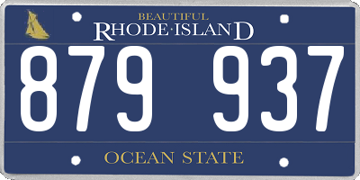 RI license plate 879937