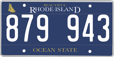 RI license plate 879943
