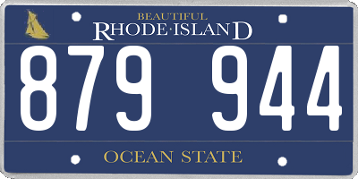 RI license plate 879944