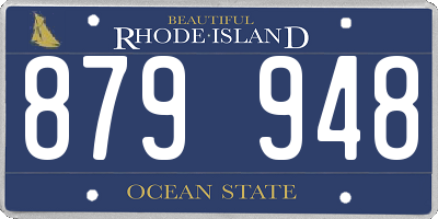 RI license plate 879948