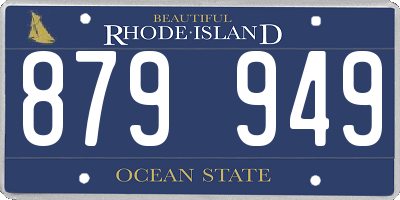 RI license plate 879949