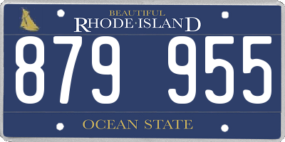 RI license plate 879955