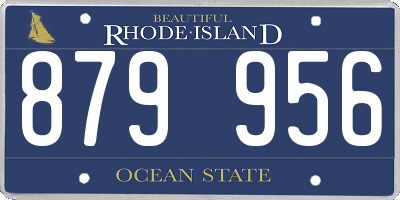 RI license plate 879956