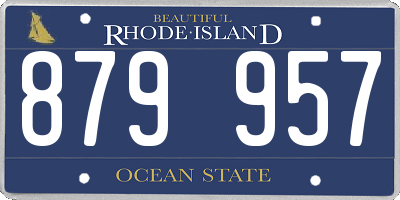 RI license plate 879957